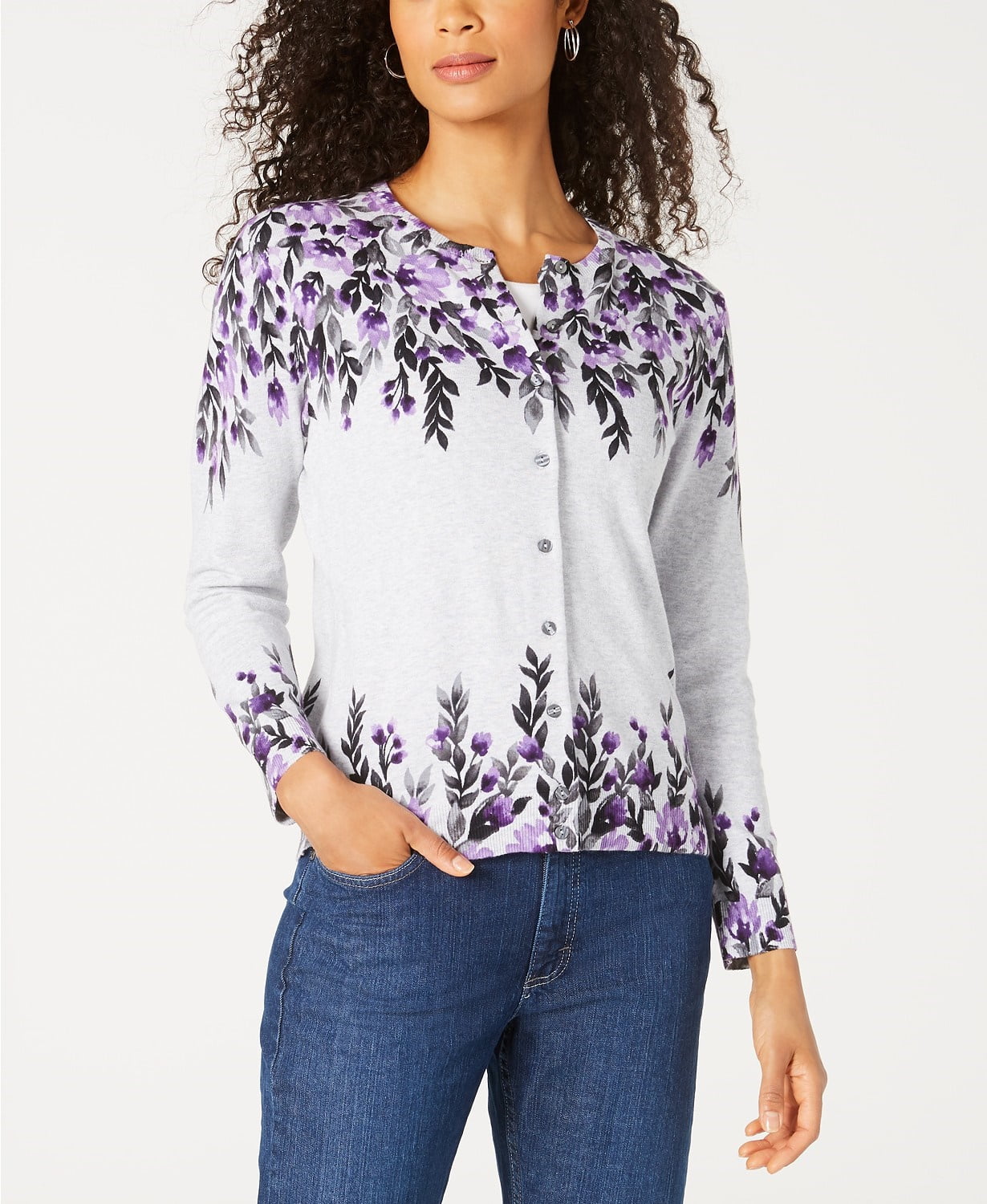 Karen Scott Women's Darcy Oasis Button 
