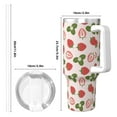 thumbnail image 4 of KLL Strawberries And Leaf Print 40oz Stainless Steel Insulated Car Cup Coffee Mug with Spillproof Lid - Keep Your Drink Hot or Cold on the Go, 4 of 8