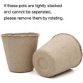 thumbnail image 4 of 100 Pcs 3 Inch Peat Pots, Seeds Starter, Transplant Seedlings With 100 Pcs White Plastic Plant Labels 3 Inch 3 Inch, 4 of 7