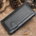 thumbnail image 1 of Cartera de cuero genuino para hombre, bolso de mano, bolso de mano informal, moderno, personalizado, billetera retro con múltiples tarjetas, 1 of 5