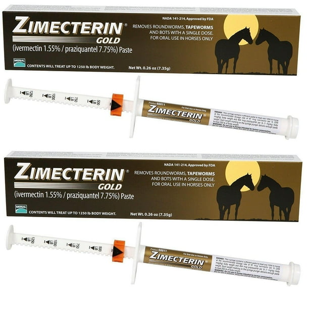 Zimecterin Gold Horse Wormers 2Pack