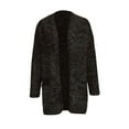 thumbnail image 6 of Olyvenn Women's Chunky Colorful Speckled Long Sleeve Open Front Knitted Cardigan Sweater Coat Outwear with Pockets Black 8, 6 of 6