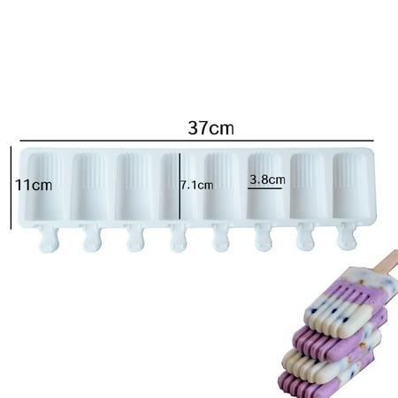 

8 Even /4 Even Ice Cream Molds Summer Popsicle Silicone Mold Ice Cube Mar Ice Dessert Mold Baking Tools форма для мороженого