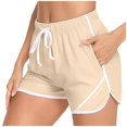 thumbnail image 2 of TRUBKH shorts for women athletic shorts for women linen shorts womens shorts casual bermuda shorts for women Beige L, 2 of 5