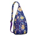 thumbnail image 1 of Ethnic Mandala Sling Backpack - Exotic Paisley & Abstract Pattern, Fashionable Layered Storage Pack for Students & Outdoor Enthusiasts, 1 of 4