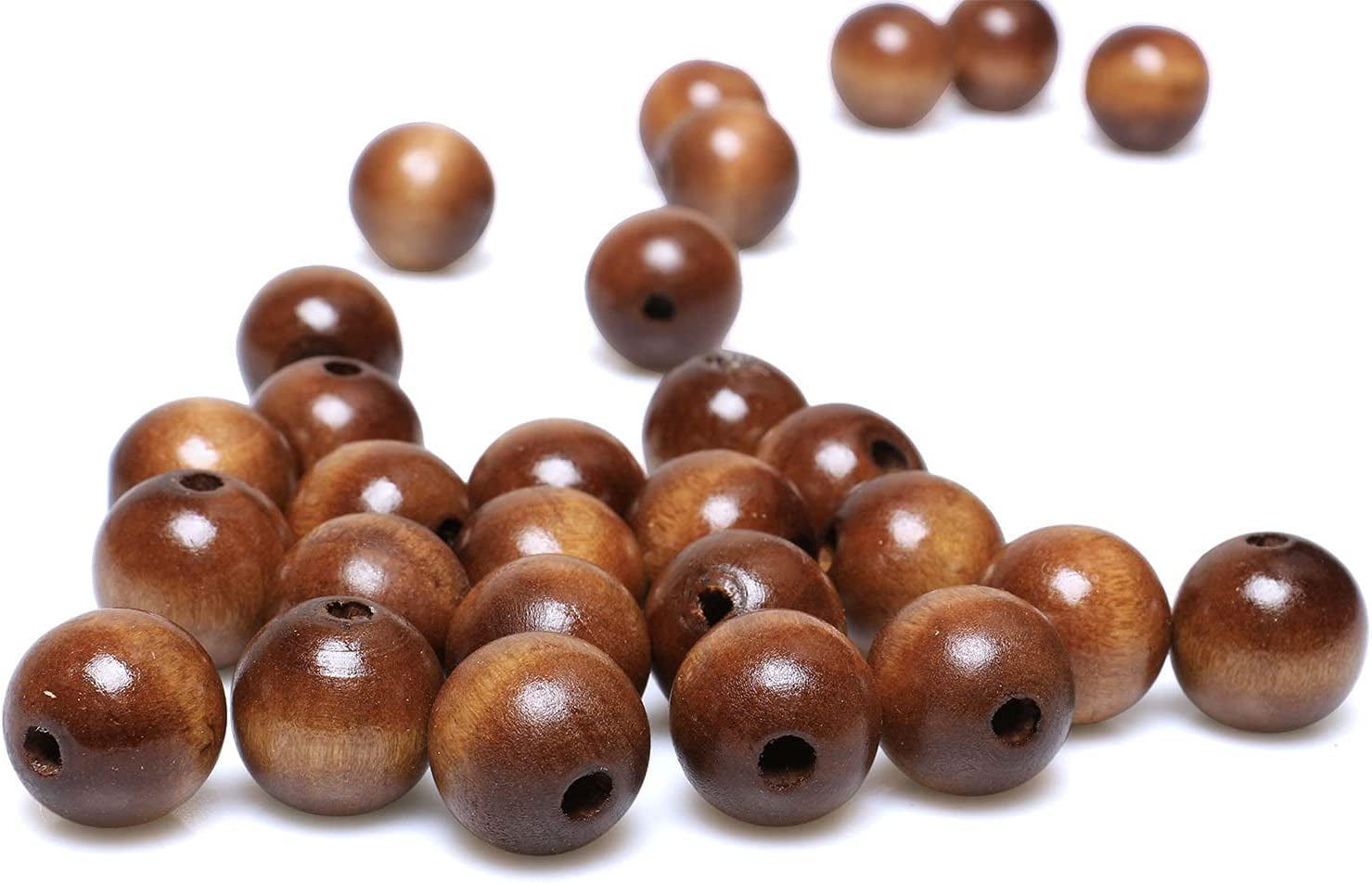 DEWIN Wood Beads - Unfinished Wood Beads, 20mm Natural Unfinished Round  Wooden Loose Beads Wood Beads for Crafts, Natural Unpainted Round Wooden  Beads