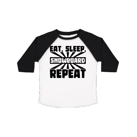 

Inktastic Eat Sleep Snowboard Repeat Gift Toddler Boy or Toddler Girl T-Shirt