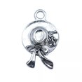 thumbnail image 3 of HOOUN 70 Pcs Tibetan Silver Women's hat Charms Pendant 26x16MM DIY Making C16034, 3 of 3