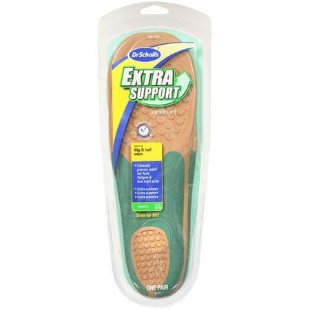 Dr Scholl's: Men's Sizes 8-13 Extra Support Insoles, 1 pr