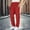Red, variant on Busydd Men's Casual Pants Solid Color Straight Leg Mens Pants Trendy Button Zipper Work Dress Pants with Pockets XL