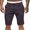 Gray, variant on ZQUUVOU Men's Shorts Cropped Shorts Sports Casual Solid Color Workwear Mid Pants Olive Green