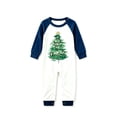 thumbnail image 2 of Stralyhd Family Matching Christmas Pajamas Set Cute Xmas Tree Print Long Sleeve Tops and Plaid Pants Matching Outfits for Holiday, 2 of 4