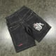 thumbnail image 2 of Venta directa de pantalones cortos de mezclilla con estampado hip-hop, pantalones de pierna ancha informales americanos para hombres, 2 of 5