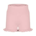 thumbnail image 4 of Tanghaowl Girls Athletic Ruffle Shorts High Waisted Yoga Dance Shorts Comfy Workout Gymnastics Shorts Girls Playground Shorts, 4 of 5