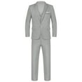thumbnail image 4 of vastwit Mens Classic Fit Tuxedo Suit for Business Wedding Prom Party (Blazer Jacket & Vest & Pants) Gray XL, 4 of 6