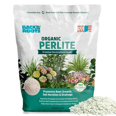 Back to the Roots Organic Perlite for Garden Soil, 8 qt