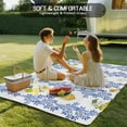 thumbnail image 5 of Fsddascl Summer Lemon Outdoor Rug for Patio/Deck/Porch, Non-Slip Large Area Rug 4 x 6 Ft, Navy Blue Spring Floral Botanical Indoor Outdoor Rugs Washable Area Rugs, Reversible Camping Rug Carpet, 5 of 5