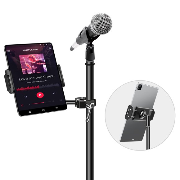Soporte para iPad Elitehood de aluminio para micrófono de 4 a 13 pulgadas