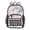 Sweet Pastel Kittens, variant on Large Clear PVC Backpack Heavy Duty See Through Backpack for Adults Work Travel, Striped Pink-bows Printed 12L