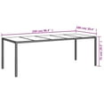 thumbnail image 4 of vidaXL 9 Piece Garden Dining Set with Cushions Grey Poly Rattan, 4 of 5