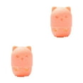 thumbnail image 2 of relayinert et Organiser Éponges en Forme de Chat Lavables et Réutilisables Boîte de Rangement Fond orange Clair 2Ensemble, 2 of 6