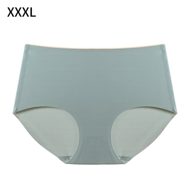 Bragas Mujer Calzoncillos transpirables de cintura media sin costuras Ropa interior suave, Verde, 3XL Monstrate AP001340-14