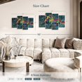 thumbnail image 4 of Elephant Stock Duo Horse Color Splash Paint Wall Art - Horizontal Multi Panel Canvas - Living Room Wall Decor - Animal Multi Panel - Green And Brown Decor - 43" x 27", 4 of 8