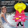 thumbnail image 6 of Gogokids Kids Swim Vest Float Life Jacket with Headrest Adjustable Safety Strap Swimming Training Aid Buoyancy Swimwear, Pink, XS(1-3Years/24-33lbs), 6 of 9