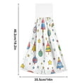 thumbnail image 3 of WOBOGO Christmas Tree Disco Balls Pattern Hand Towel Set of 2 Absorbent for Kitchen and Bathroom With Velcro Hanging Loop 18.2×14in, 3 of 7