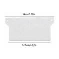 thumbnail image 2 of 10 piezas de placa de peso para persianas de California, peso de lastre para persianas verticales, placa de lastre para persianas verticales, pieza de repuesto de 127 mm (blanco), 2 of 4
