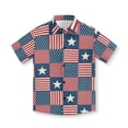 thumbnail image 5 of Ruyang Boys Hawaiian 4th of July Tees American Flag Star Stripe Print Short Sleeve Summer Independence Day Beach Vacation T Shirts, 5 of 5