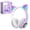 Purple, variant on Kids Wireless Headphones, Bluetooth 5.0 Cat Ear Headphones with RGB Lighting, Over-Ear Headset for Smartphones, Tablets, Radios, Pink