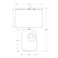 thumbnail image 3 of Lighting - 26"h - Table Lamp - White Ceramic - Ivory/Cream Shade - Contemporary, 3 of 3