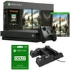 Microsoft Xbox One X Bundle 1 TB Console with Tom Clancy's The Division 2 (CYV-00255) + Xbox Live 3 Month Gold Membership & Xbox 3-in-1 Stand Cooling Fan with Dual Controller Charging Station