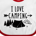 thumbnail image 4 of Inktastic I Love Camping- Tent and Trees Boys or Girls Baby Bib, 4 of 4