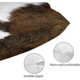 thumbnail image 3 of Cowhide Printing Lumbar Throw Pillow Covers 12x20 Set of 2 Cow Print Short Plush Pillows Case Brown White Rectangle Cushion Cover Decorative Pillowcases for Couch Bed, 3 of 12