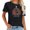 Black, variant on Myrtle Beach Retro Vintage 80s Style Women's Fashionable Graphic Tee - Soft and Breathable Material for Hot Weather