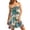 10#m Dark Blue, variant on Dresses for Women Strapless Tropical Print Dress Cool Flowy Sleeveless Mini Dress Lightweight and Breathable Beach Sundresses Dark Blue L