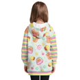 thumbnail image 2 of Psesaysky Capybara Ice Cream Cartoon Print Girls Hoodies Fleece Sweatshirts Hoodie Dress Long Sleeve Cozy lightweight Pullover Tops with Pocket Kids Warm Outwear for 5-6 Years, 2 of 7