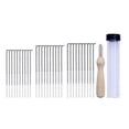 thumbnail image 1 of 3 Sizes Felting Needles Felt Tools Wooden Handle Felting Needles Felting Needles Kit DIY Pin Felt Tool Set Felt Needles, 1 of 7