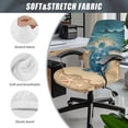 thumbnail image 6 of POLERO Sea Turtle Office Computer Chair Covers, All in One Computer Chair Slipcovers, Stretch Elastic Cloth for Study and Home Work Nook, 6 of 7