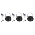 thumbnail image 2 of Decodeary Halloween Mist Maker With Changing LED Light Add Ambience To Party Easy To Halloween Witch Cauldrons silver EU Plug 3Set, 2 of 6