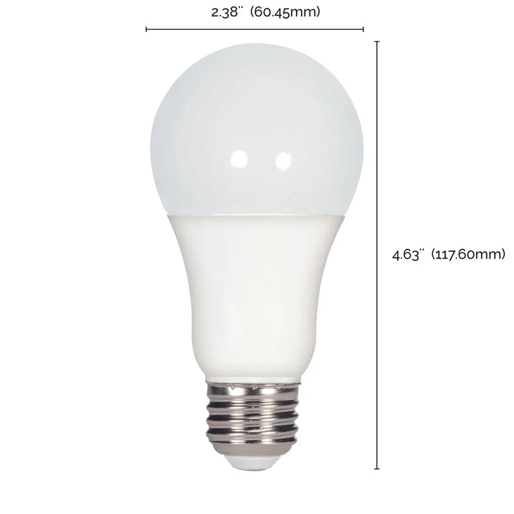 15W - A19 LED - Frosted - 3000K - Medium base - 220 deg. Beam Angle - 120V - 6-Pack