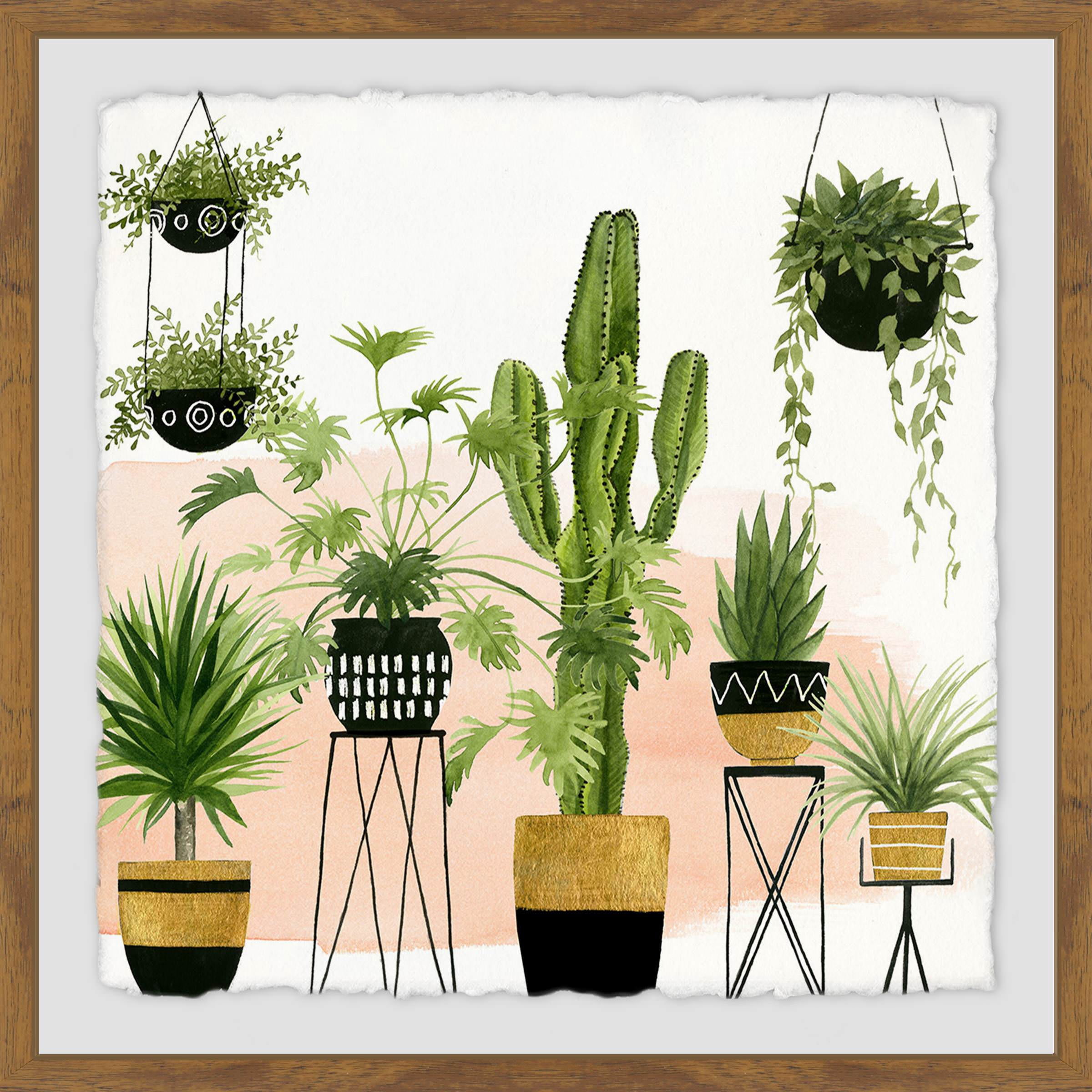 Indoor Oasis II Framed Painting Print