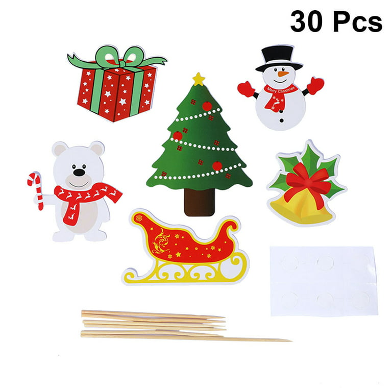 EDIBLE SNOWMAN CAKE TOPPER DECORATION AND CHRISTMAS CARD TOPPER
