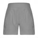 thumbnail image 4 of Pantalones cortos de algodón gris Augper Clearance (para mujer), 4 of 6