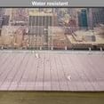 thumbnail image 6 of Ambesonne Scenery Place Mats Set of 4, New York Usa Roof View, Standard Size, Grey White and Pink, 6 of 6