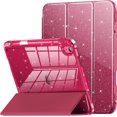 thumbnail image 1 of Timoom Compatible con iPad A16 11.ª Generación 11 Inch 2025 Case, iPad Case 10.ª Generación 10.9 Inch, Cubierta con Brillo con Parte Trasera Transparente Brillante, Soporte para Lápiz, para Niñas, 1 of 15