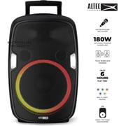 Altec Lansing SoundRover سماعة بلوتوث لاسلكية ، 180 واط ، أوضاع إضاءة LED ، أسود- IMT7002-BLK
