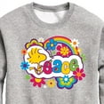 thumbnail image 3 of Peanuts - Peace Floral & Colorful Woodstock - Toddler & Youth Crewneck Fleece Sweatshirt, 3 of 6